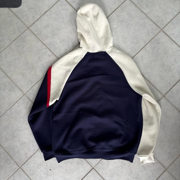 Nike Big Swoosh Mens Sweatsuit Full Zip Hoodie Sweatshirt 3XL White Embroidered - Picture 5 of 6